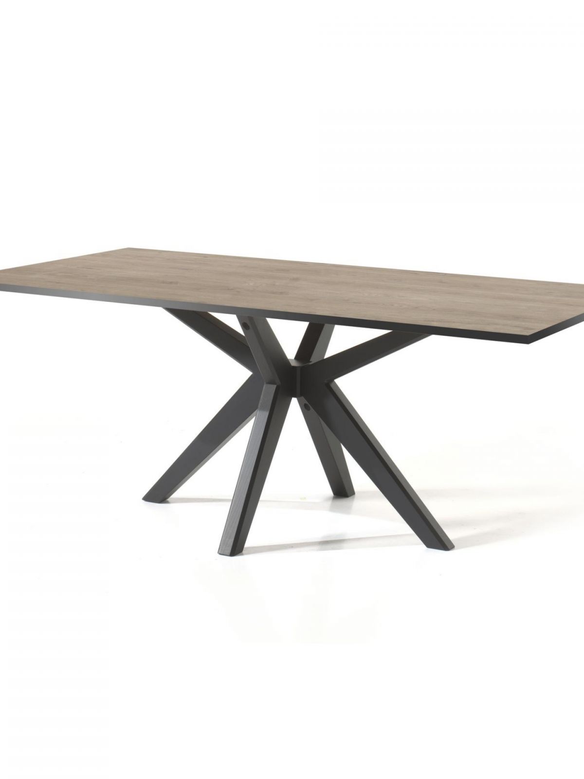 Table fixe rectangulaire 2,20m - X-pied central