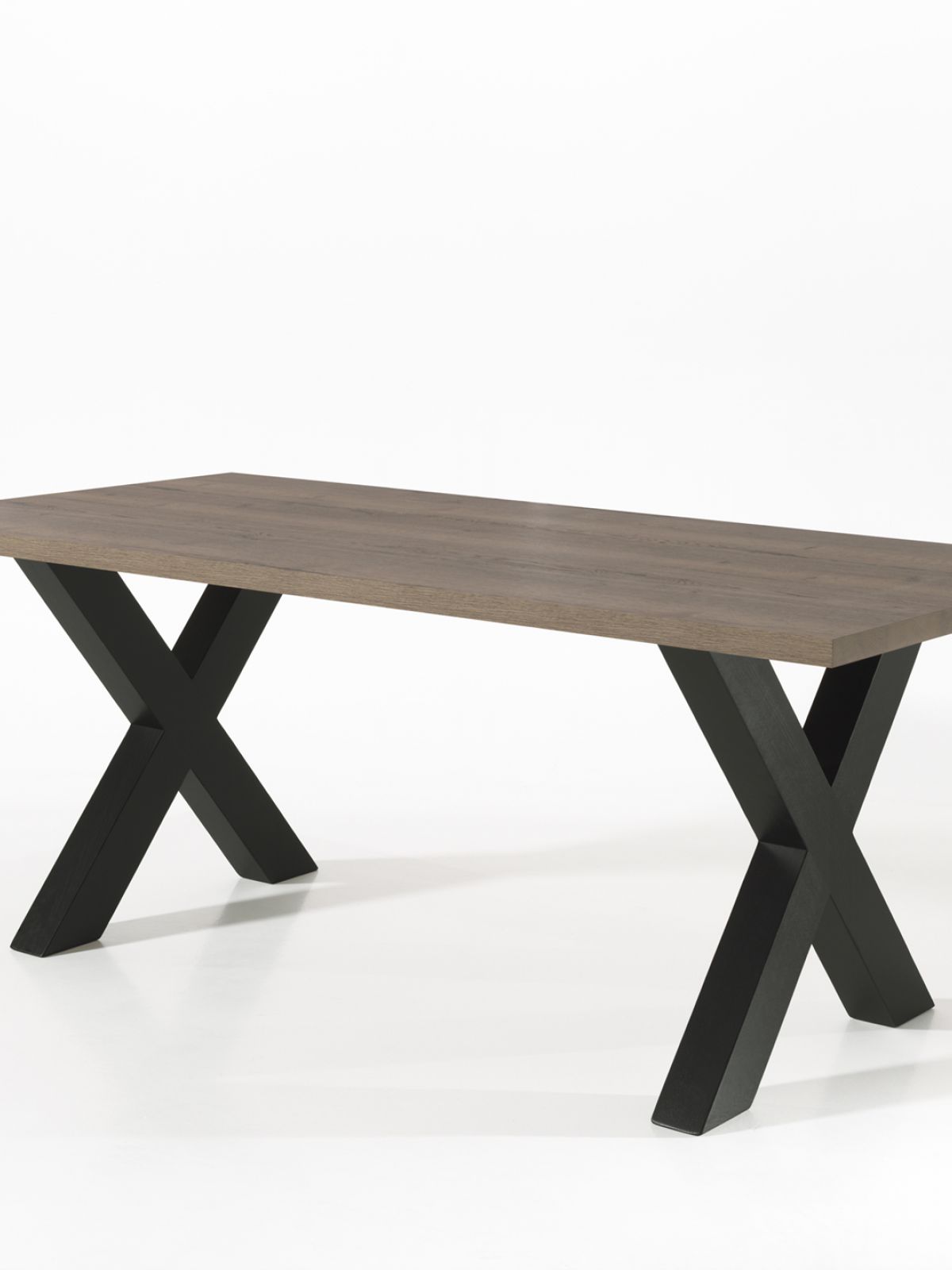 Table rectangulaire fixe avec X-pied 2m