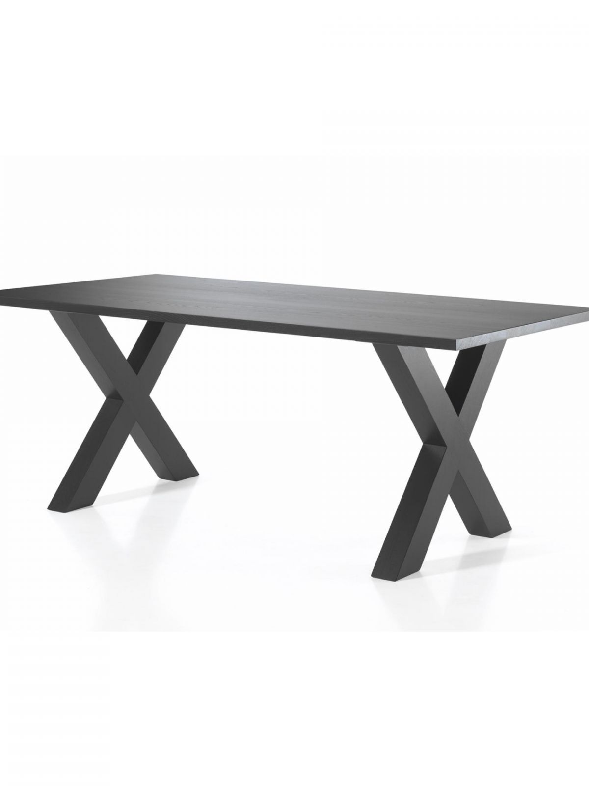 Table massive fixe X-pieds massifs - 1,60m