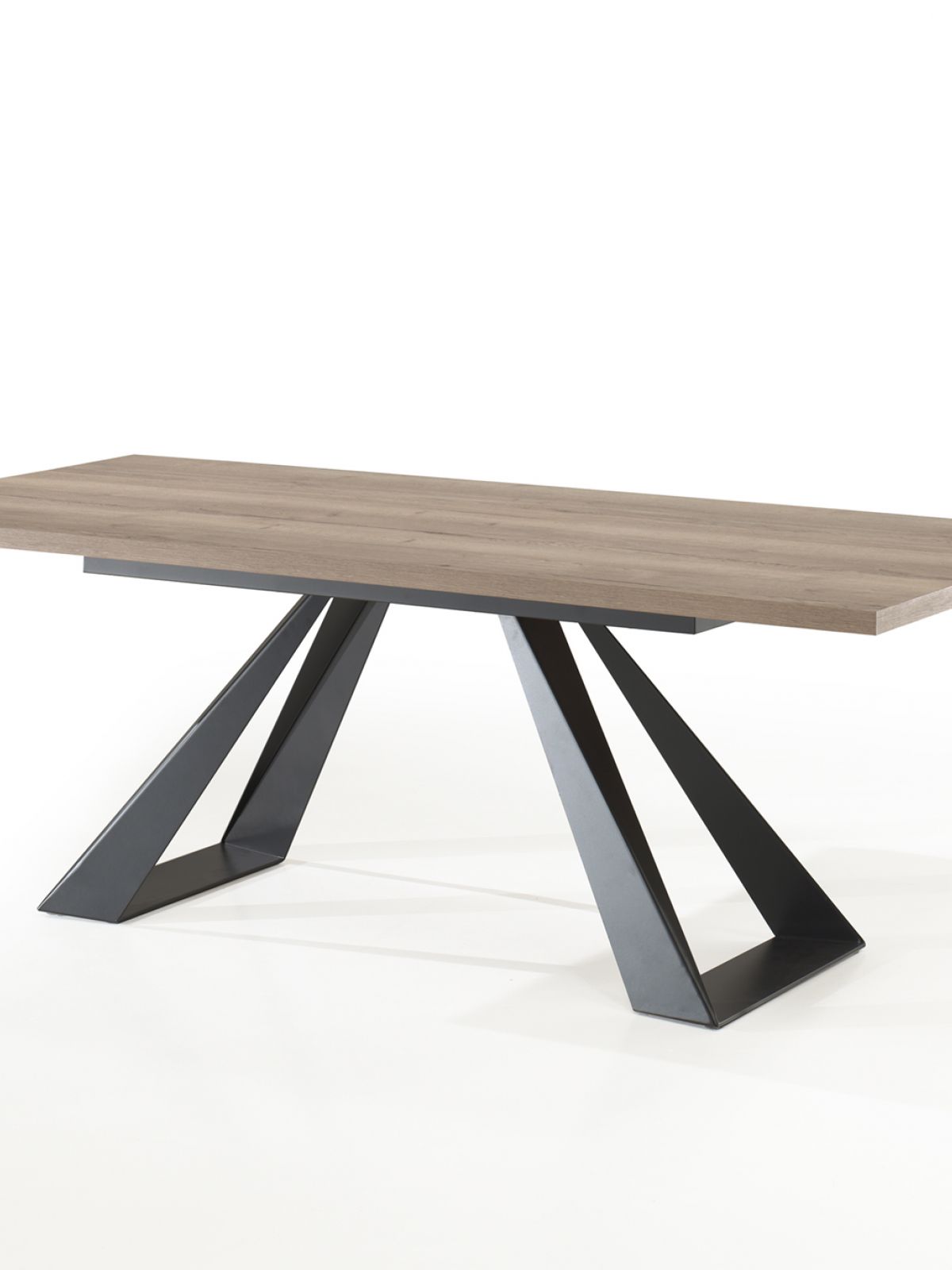 Table rectangulaire fixe pied métal - 2m