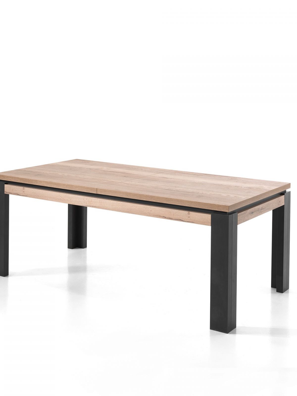 Table avec allonge rectangulaire 2m